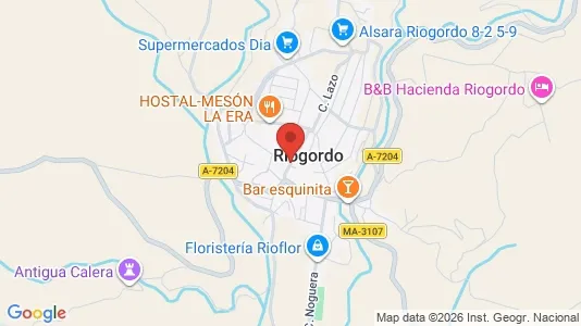 Apartments for rent i Riogordo - kort over placeringen