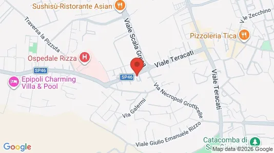 Apartments for rent i Siracusa - kort over placeringen
