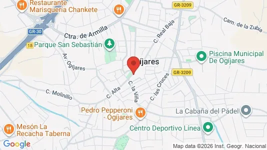 Apartments for rent i Gójar - kort over placeringen