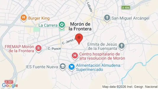 Apartments for rent i Morón de la Frontera - kort over placeringen