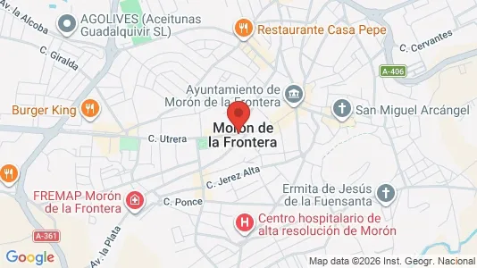 Apartments for rent i Morón de la Frontera - kort over placeringen