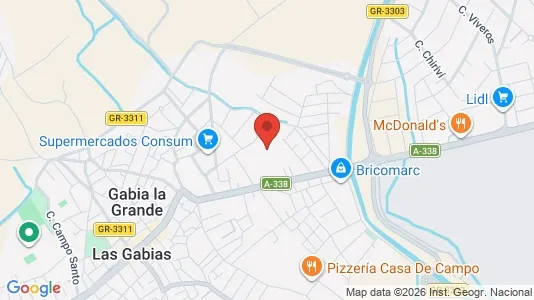 Apartments for rent i Las Gabias - kort over placeringen