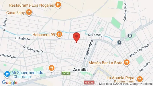 Apartments for rent i Armilla - kort over placeringen