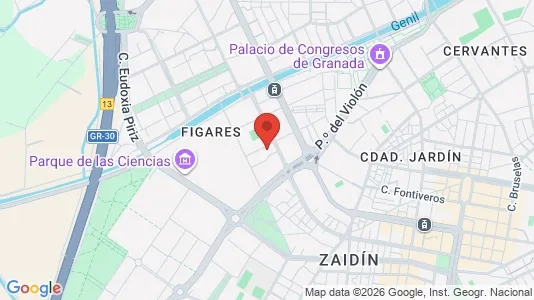 Apartments for rent i Granada - kort over placeringen
