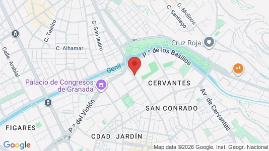 Apartments for rent i Granada - kort over placeringen