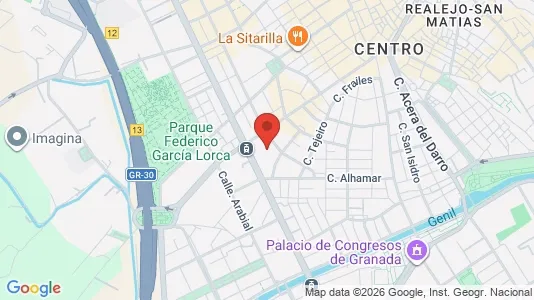 Apartments for rent i Granada - kort over placeringen