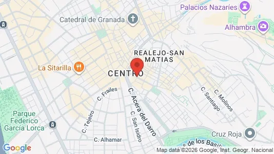 Apartments for rent i Granada - kort over placeringen