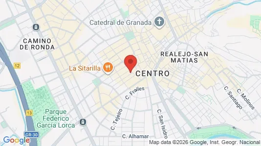 Rooms for rent i Granada - kort over placeringen