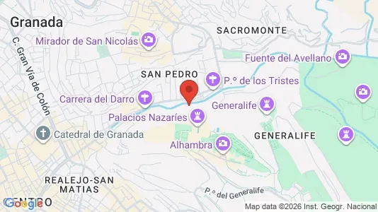 Apartments for rent i Granada - kort over placeringen