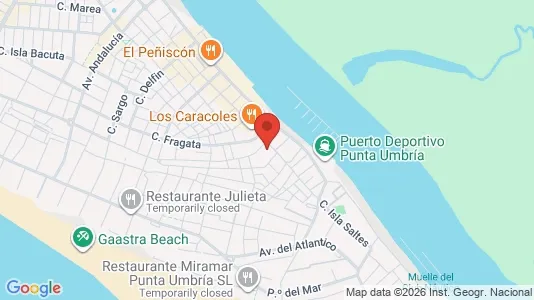 Apartments for rent i Punta Umbría - kort over placeringen