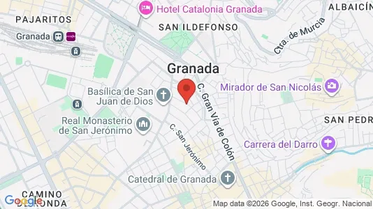 Apartments for rent i Granada - kort over placeringen