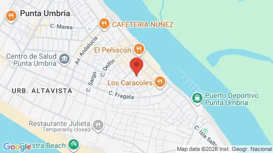 Apartments for rent i Punta Umbría - kort over placeringen