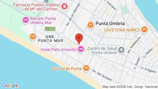 Apartments for rent i Punta Umbría - kort over placeringen