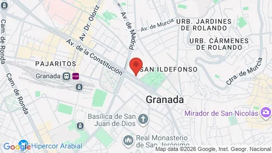 Apartments for rent i Granada - kort over placeringen