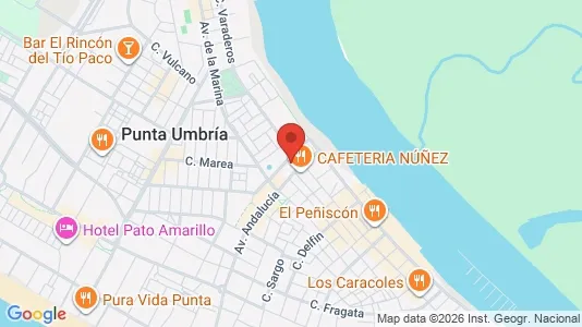 Apartments for rent i Punta Umbría - kort over placeringen