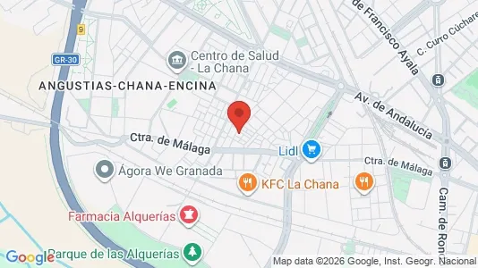 Apartments for rent i Granada - kort over placeringen