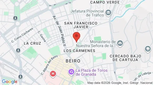 Apartments for rent i Granada - kort over placeringen