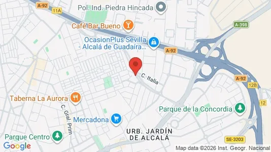 Apartments for rent i Alcalá de Guadaíra - kort over placeringen