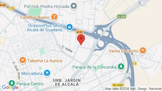 Apartments for rent i Alcalá de Guadaíra - kort over placeringen