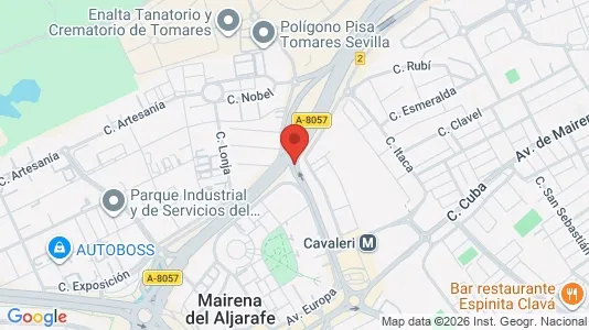 Apartments for rent i Mairena del Aljarafe - kort over placeringen