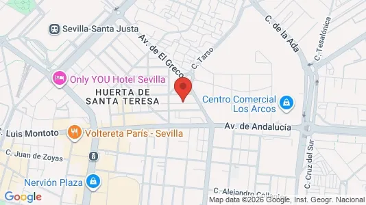 Apartments for rent i Huerta de Santa Teresa - kort over placeringen