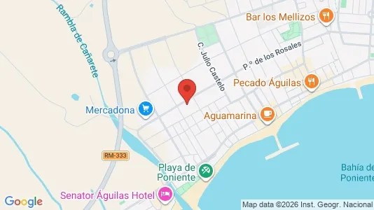 Apartments for rent i Águilas - kort over placeringen