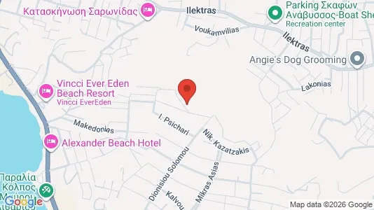 Apartments for rent i Lavreotiki - kort over placeringen