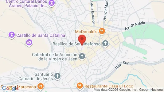 Apartments for rent i Jaén - kort over placeringen