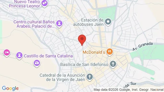 Apartments for rent i Jaén - kort over placeringen