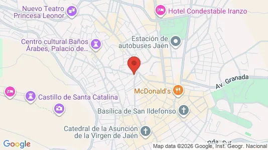Apartments for rent i Jaén - kort over placeringen