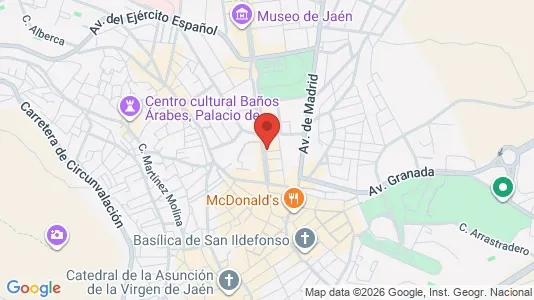 Apartments for rent i Jaén - kort over placeringen