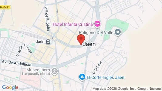 Rooms for rent i Jaén - kort over placeringen