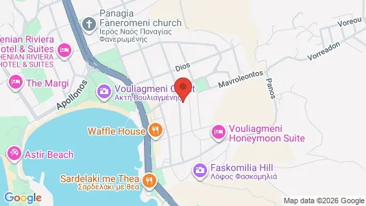 Apartments for rent i Vari-Voula-Vouliagmeni - kort over placeringen