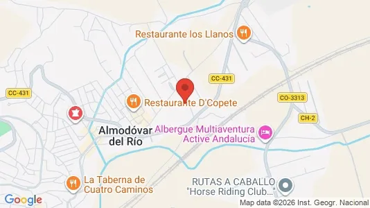 Apartments for rent i Almodóvar del Río - kort over placeringen