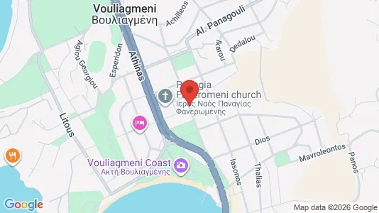 Apartments for rent i Vari-Voula-Vouliagmeni - kort over placeringen