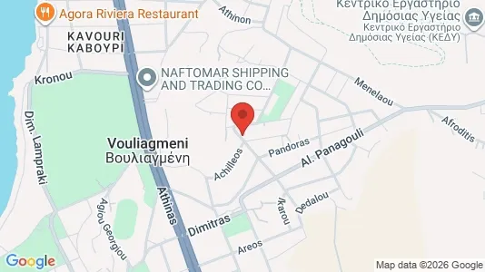 Apartments for rent i Vari-Voula-Vouliagmeni - kort over placeringen
