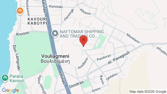 Apartments for rent i Vari-Voula-Vouliagmeni - kort over placeringen
