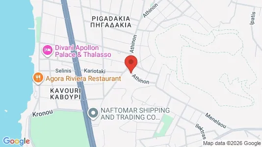 Apartments for rent i Glyfada - kort over placeringen