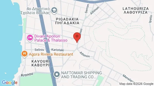 Apartments for rent i Glyfada - kort over placeringen