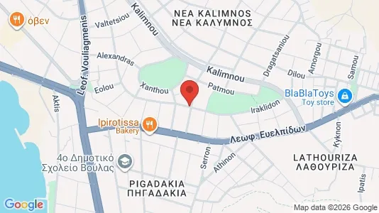 Apartments for rent i Glyfada - kort over placeringen