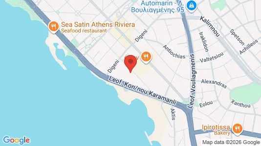 Apartments for rent i Glyfada - kort over placeringen