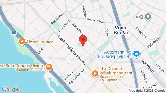 Apartments for rent i Glyfada - kort over placeringen