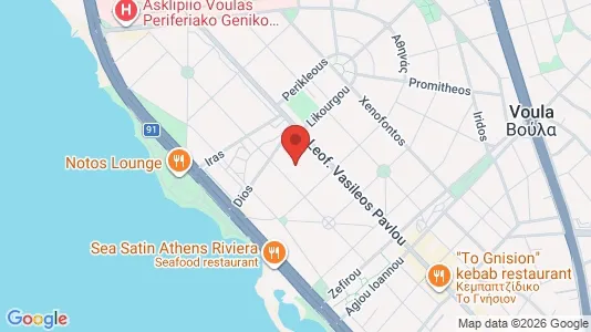 Apartments for rent i Glyfada - kort over placeringen