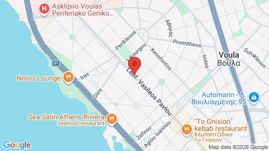 Apartments for rent i Glyfada - kort over placeringen