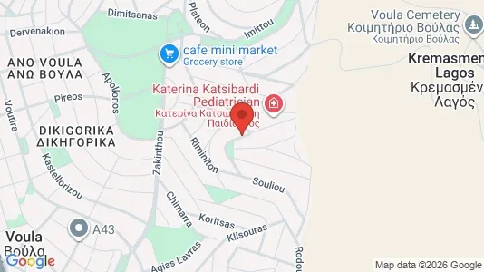 Apartments for rent i Glyfada - kort over placeringen