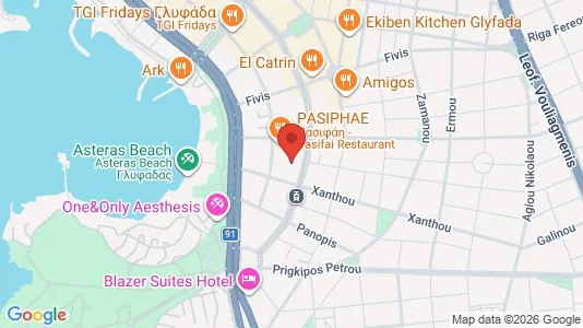 Apartments for rent i Glyfada - kort over placeringen