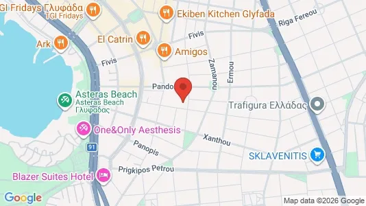 Apartments for rent i Glyfada - kort over placeringen