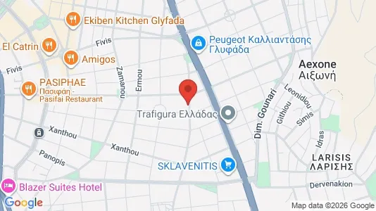 Apartments for rent i Glyfada - kort over placeringen