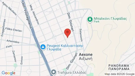 Apartments for rent i Glyfada - kort over placeringen