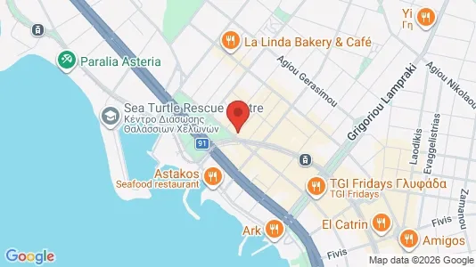 Apartments for rent i Glyfada - kort over placeringen